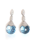 Breuning Earrings Blue Topaz ( Drops )
