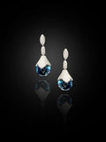 Breuning Earrings Blue Topaz ( Drops )