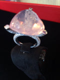 Breuning Ring ( Pink Quartz Heart )