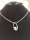 Blumer Chain + Pendant (Black Pearl & Diamonds)