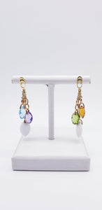 Chimento Earrings with Colored Stones